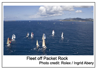 Fleet off Packet Rock, Photo credit: Rolex / Ingrid Abery