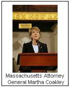 Massachusetts Attorney General Martha Coakley
