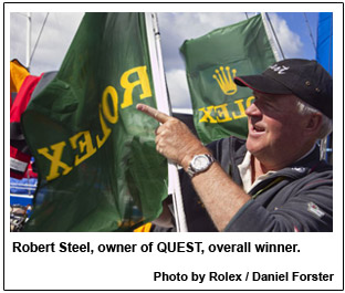 Robert Steel, owner of QUEST, overall winner.