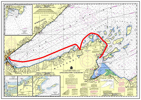 Western Lake Superior chart
