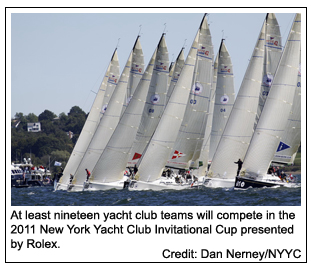 At least nineteen yacht club teams will compete in the 2011 New York Yacht Club Invitational Cup presented by Rolex. Credit: Dan Nerney/NYYC