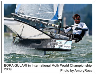 Bora Gulari is from the 2009 CST Composites International Moth World Championship, Photo by Amory Ross