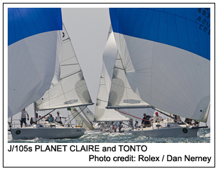 J/105s PLANET CLAIRE and TONTO, Photo credit: Rolex / Dan Nerney