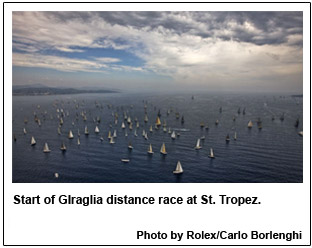 Start of GIraglia distance race at St. Tropez.