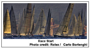 Race start, Photo credit: Rolex / Carlo Borlenghi
