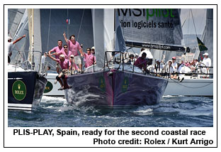 PLIS-PLAY, Spain, ready for the second coastal race, Photo credit: Rolex / Kurt Arrigo