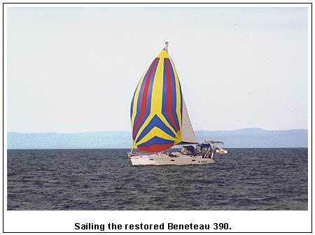 Sailing the restored Beneteau Oceanis 390