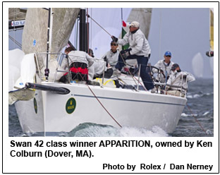 Swan 42 class winner APPARITION, owned by Ken Colburn (Dover, MA).