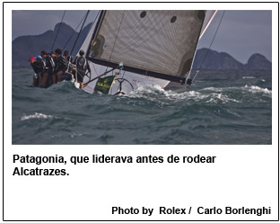 Patagonia, que liderava antes de rodear Alcatrazes.