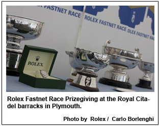 Rolex Fastnet Race Prizegiving at the Royal Citadel barracks in Plymouth.