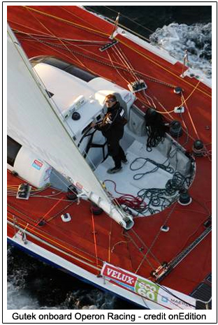 Gutek onboard Operon Racing
