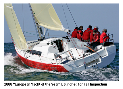 2008 -European Yacht of the Year- Launched for Fall Inspection