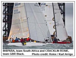 INSPARA, team South Africa and CRACKLIN ROSIE, team GBR Black, Photo credit: Rolex / Kurt Arrigo