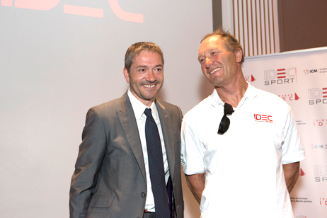 Patrice Lafargue (President of the IDEC Group)and Francis Joyon