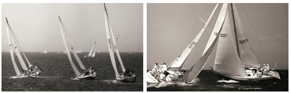 Archived photos from Block Island Race Week in the 1970s. (Photo Credit Richard Reuss)