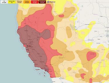 Drought coverage of California