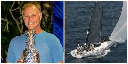 (Left) Shockwave’s Reggie Cole accepts the top prize for the Pineapple Cup – Montego Bay Race in 2013. (Photo Credit sukimacphoto.com); (Right) At the 2015 event, Shockwave will be the largest boat competing. (Photo Credit Boatpix.com)