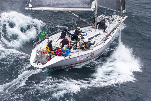 Roger Hickman's WILD ROSE (AUS), overall winner of the 70th Rolex Sydney Hobart
