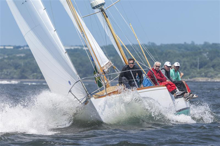 Past New York Yacht Club Commodore Charles Townsends FIDELIO took first place in Classics Class 2 for Part I of Race Week
