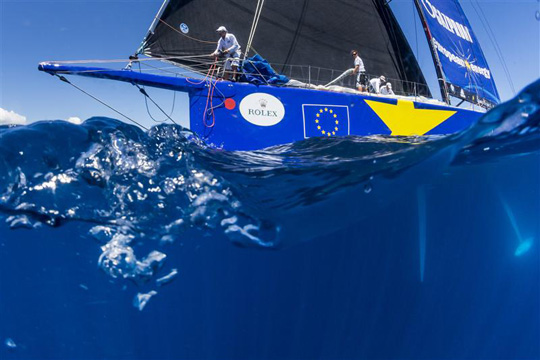 ESIMIT EUROPA 2, SLO after the start of the offshore race