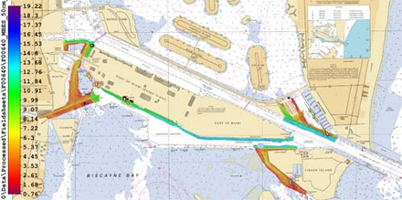 The new nautical chart for the Port of Miami should ease cruise ship traffic congestion.