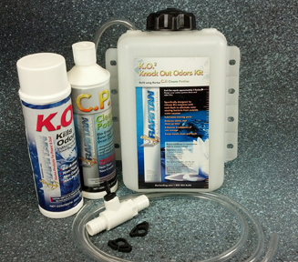 Ensuring comfort and enjoyment for everyone on board includes banishing disagreeable odors from marine toilets, waste treatment systems and holding tanks. The new K.O.2 Knock Out Odors Kit from Raritan both prevents and eliminates unwelcome scents by attacking them at the source.