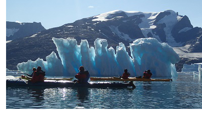 kayaking and icebergs in norway credit jon amtrup