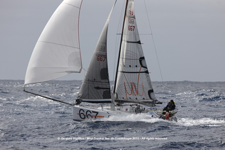 A game of tacking and of luck - Mini Transat 2015