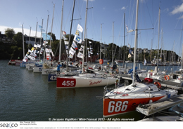 The 84 boats are in Port-Rhu
