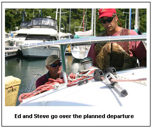 Ed and Steve go over the planned departure