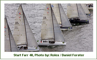 Start Farr 40 , Photo by: Rolex / Daniel Forster