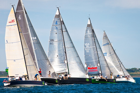 PHRF 1 Class Start at Storm Trysail Club�s Block Island Race Week 2011 (Photo Credit Rolex/Daniel Forster)