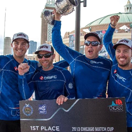 Photo Credit: Brian Carlin/AWMRT.  Canfield and Team US One win 2013 AWMRT Chicago Match Cup