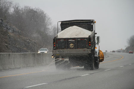 Volumes of salt applied to roads have been increasing since the 1940s. (Photo: Phil Romans/Flickr)