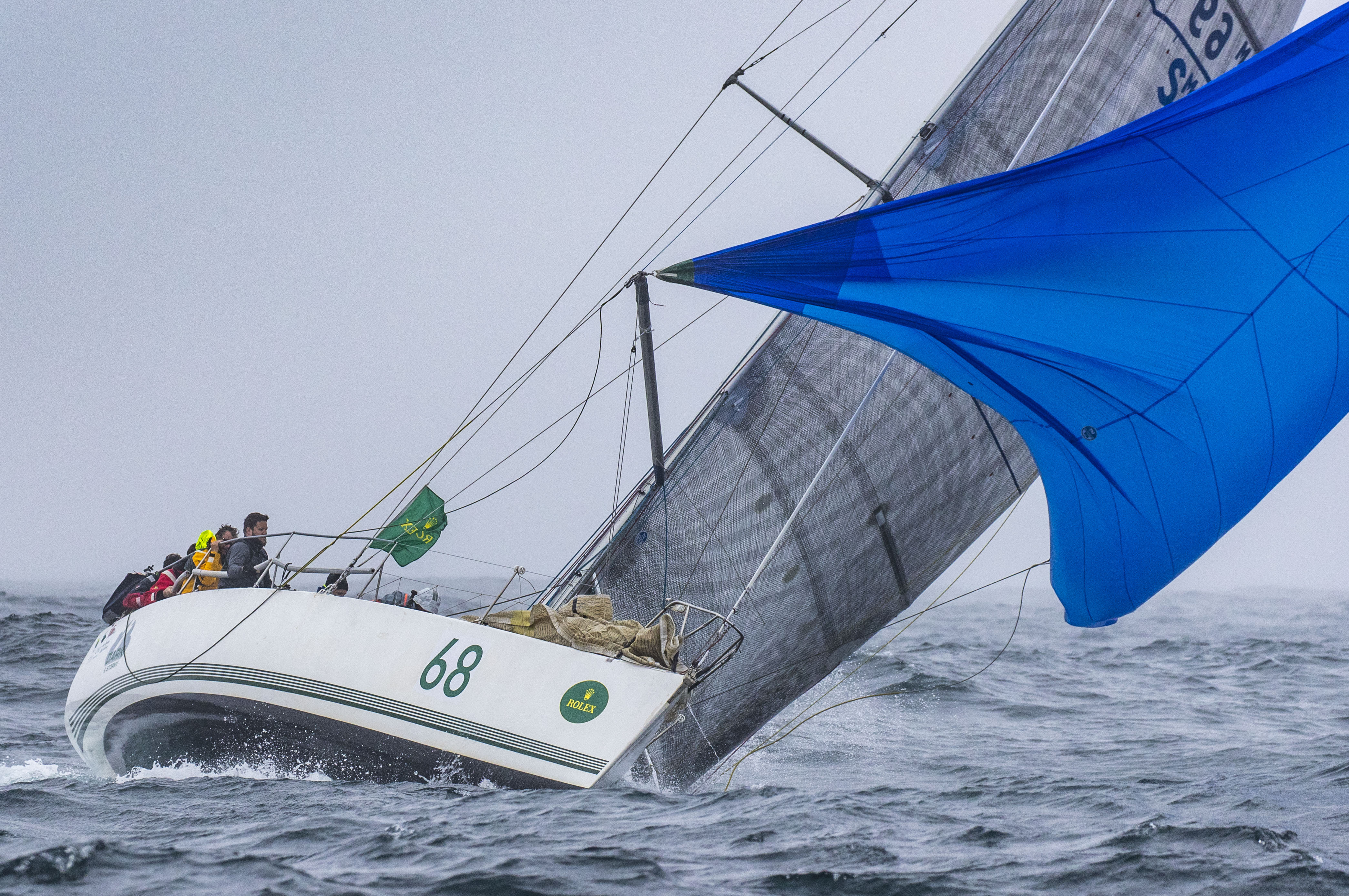 The 37-ft DARK AND STORMY enjoying the conditions during the 2016 Rolex Sydney Hobart