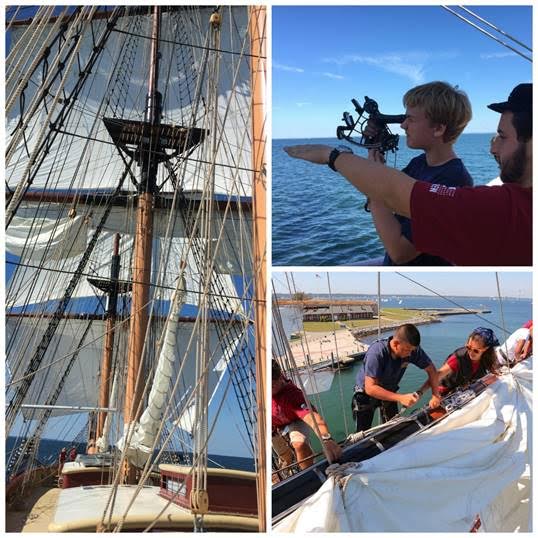 SSV Oliver Hazard Perry has set its 2017 schedule after a successful first season of summer programs in New England. (left and top: courtesy OHPRI, bottom right: credit Mark Russell)