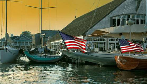 The Edgartown Yacht Club at sunset during last years Edgartown Race Weekend (Photo Credit Michael Berwind)