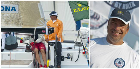 Javier Scherk (pictured in 2011) will again skipper the team of Real Club N�utico of Barcelona. (Rolex / Kurt Arrigo).