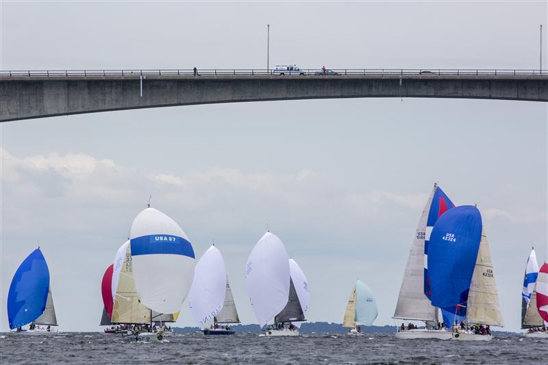 In addition to racing in the weekend series, all eligible yachts may also compete in Friday's separately scored Around-the-Island Race 