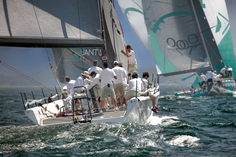 Sled trails Vesper at last years Edgartown Yacht Club Race Weekend, which this year will host a large contingent of boats in the 50-foot range (Photo Credit Michael Berwind).