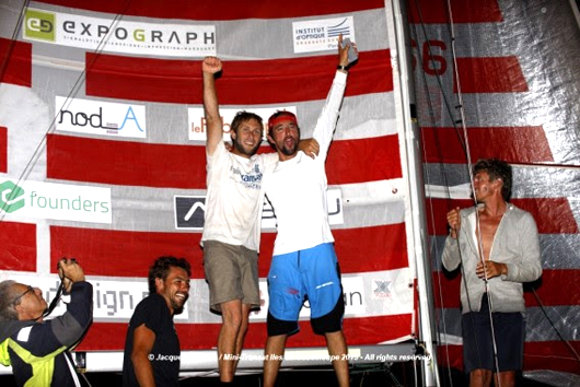 Mini Transat les de Guadeloupe 2015 Ian Lipinski Arrival / Jacques Vapillon