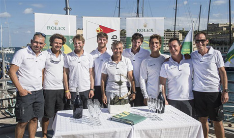 ARTIE (MLT) crew, winners of the ROLEX MIDDLE SEA RACE 2014