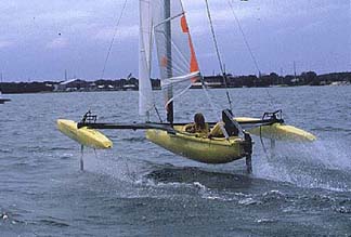 Hydrofoil Sailboat How to sail (fly?) them hydrofoil moths