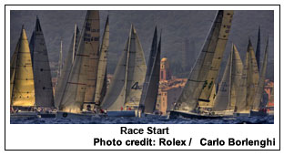 Race start, Photo credit: Rolex / Carlo Borlenghi