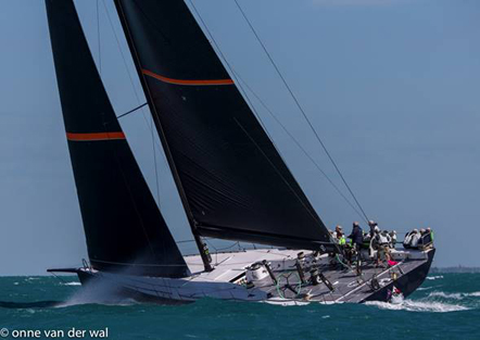 Bella Mente during this year�s Quantum Key West Race Week when the team won the mini maxi class (Photo Credit: Onne van der Wal)