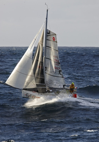 Benoit Marie. Crédit Jacques Vapillon / Mini Transat 2013