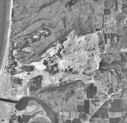 By 1994 the Saugatuck dune rides have been a successful business for 40 years and the tracks are a part of the landscape.