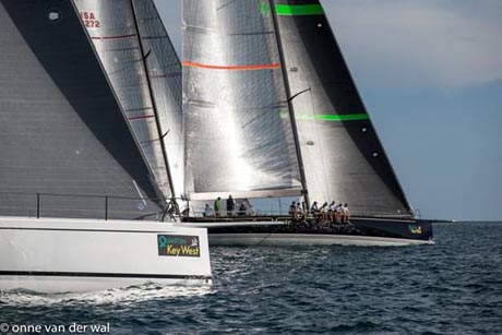 Bella Mente at Quantum Key West Race Week in 2014. The team will compete again in this year�s regatta, which gets underway in less than two weeks. (Photo Credit: Onne van der Wal)