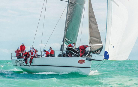 Spookie had a great day to take the lead in IRC 1 - photo Sara Proctor/Quantum Key West