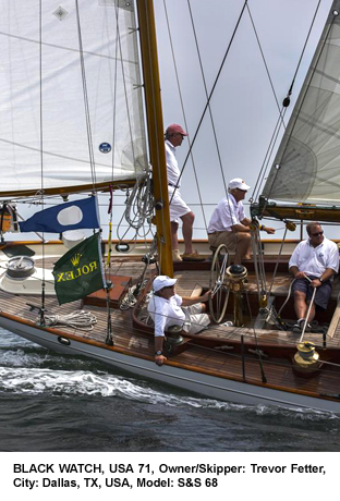 BLACK WATCH, USA 71, Owner/Skipper: Trevor Fetter, City: Dallas, TX, USA, Model: S&S 68